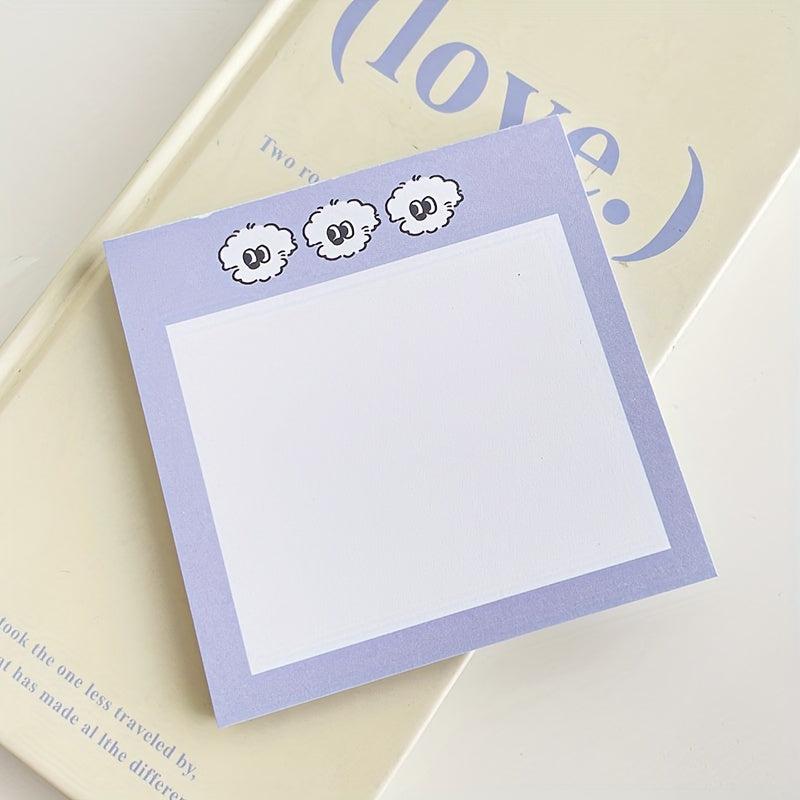 Big Eyed Dog Sticky Notes 50 Sheets Tearable Notepad Message Book Stationery