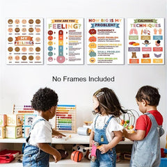 4pcs Classroom Feelings Calming Decor Set