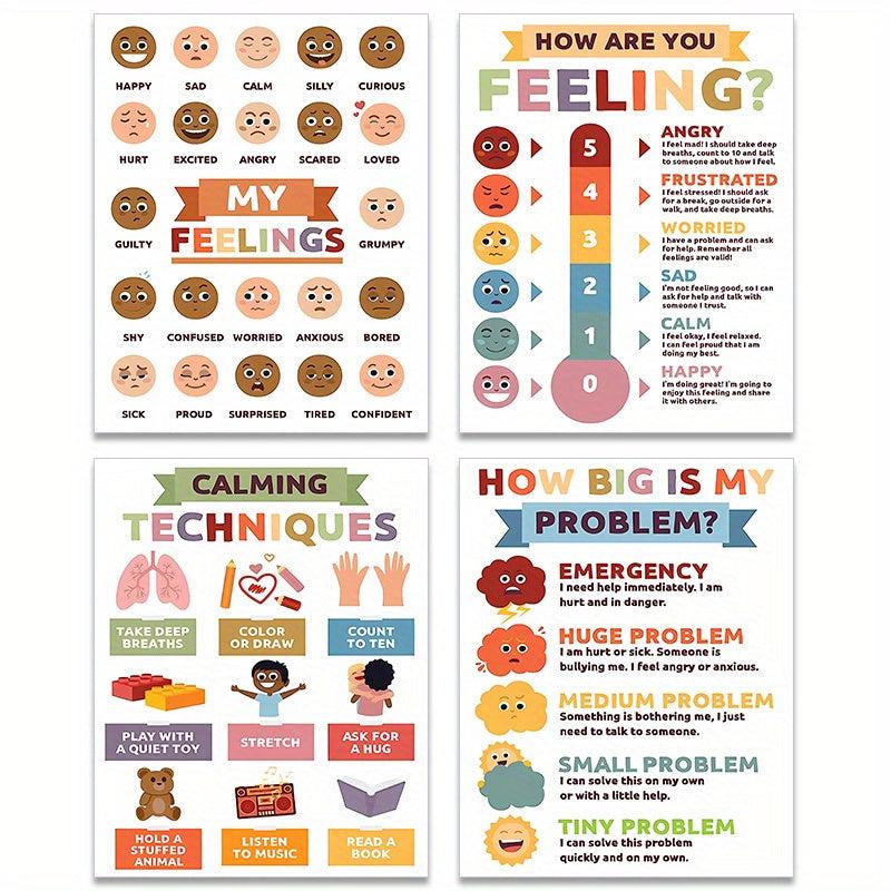 4pcs Classroom Feelings Calming Decor Set