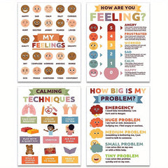 4pcs Classroom Feelings Calming Decor Set