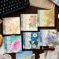 40 Sheets Vintage Floral Rose Paper for DIY Collages Scrapbooking