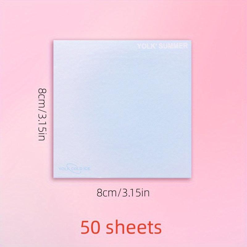 50 Sheets Multiple Colors Sticky Notes for Office Notebook Stickers