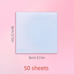 50 Sheets Multiple Colors Sticky Notes for Office Notebook Stickers