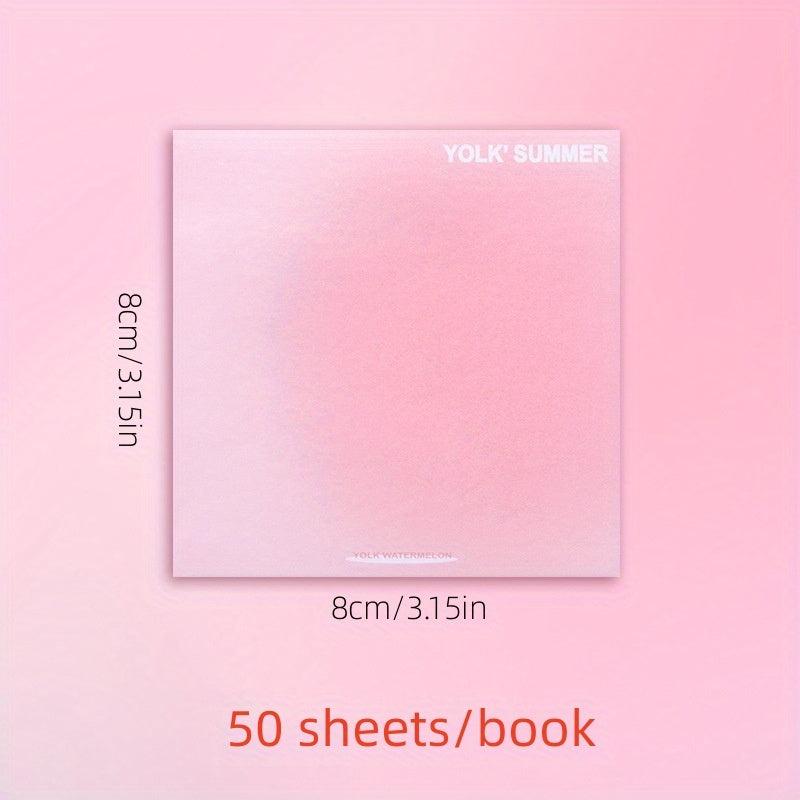 50 Sheets Multiple Colors Sticky Notes for Office Notebook Stickers