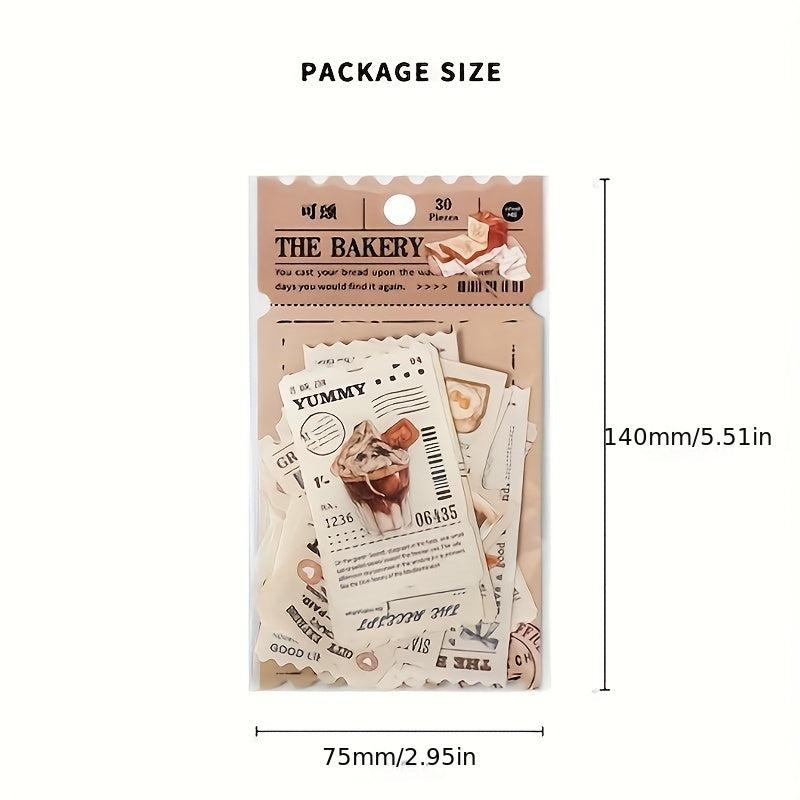 30pcs Retro Map Pattern Scrapbook Paper Pad DIY Crafts Journaling