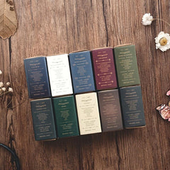 100 Mini Card Type Material Paper Various Styles 1.4x2.1 Inches