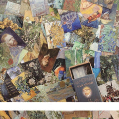 100 Mini Card Type Material Paper Various Styles 1.4x2.1 Inches