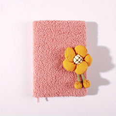 Fabric Plush Magnetic Buckle Journal Book
