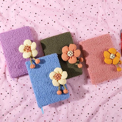 Fabric Plush Magnetic Buckle Journal Book