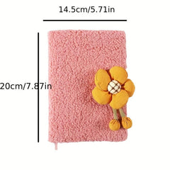 Fabric Plush Magnetic Buckle Journal Book