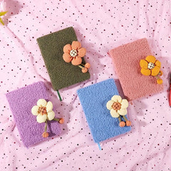 Fabric Plush Magnetic Buckle Journal Book