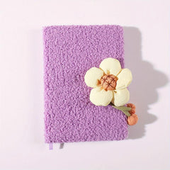 Fabric Plush Magnetic Buckle Journal Book