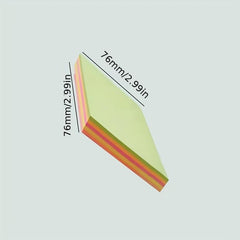 Self Adhesive Memo Pad 76 76mm For Students Note Taking And Writing
