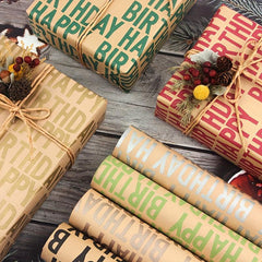 7pcs Gift Wrapping Paper Holiday Universal Gift Decoration Paper