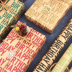 7pcs Gift Wrapping Paper Holiday Universal Gift Decoration Paper