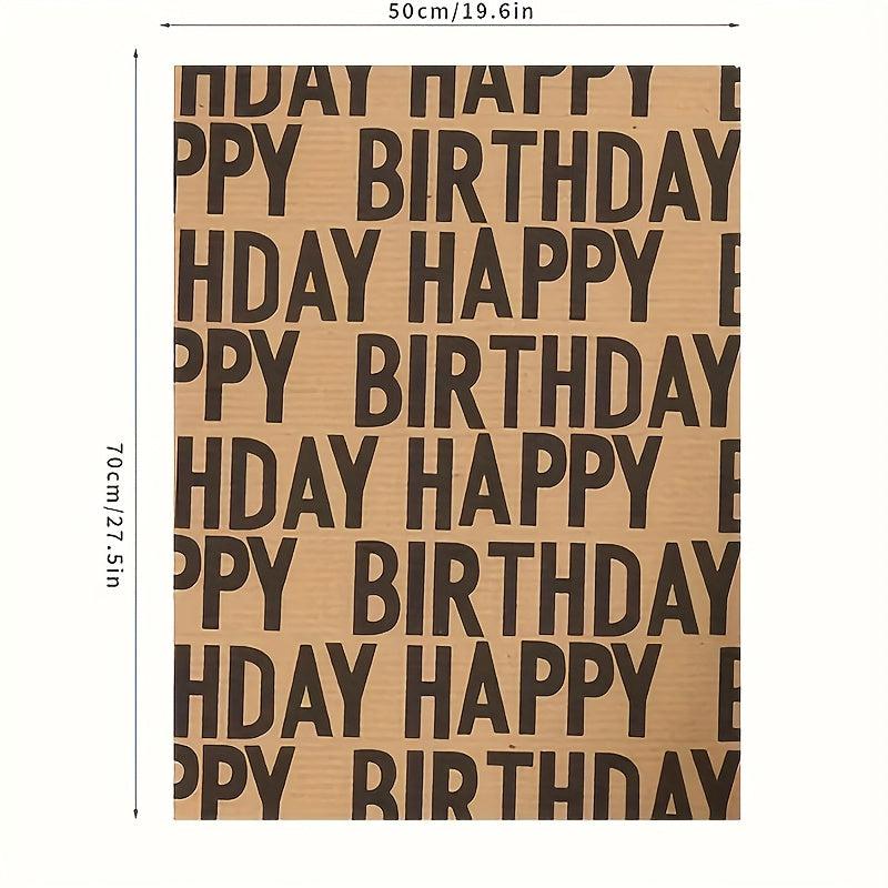 7pcs Gift Wrapping Paper Holiday Universal Gift Decoration Paper