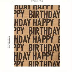 7pcs Gift Wrapping Paper Holiday Universal Gift Decoration Paper