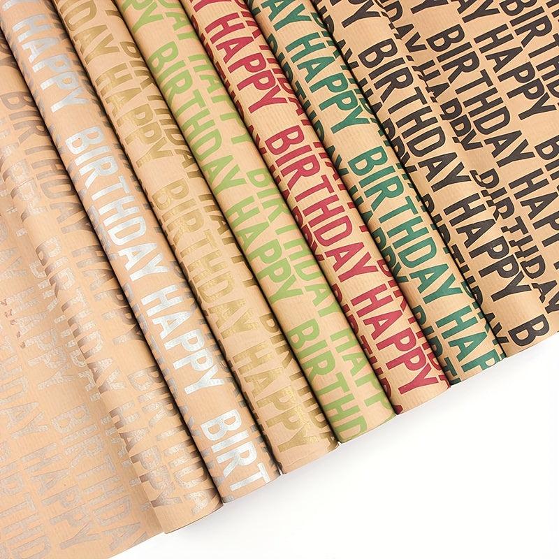 7pcs Gift Wrapping Paper Holiday Universal Gift Decoration Paper