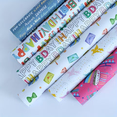 Christmas Birthday Gift Wrapping Paper Arts Crafts Decorations