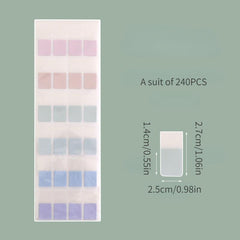 Morandi Index Stickers 10 Sheets Small Sticky Notes