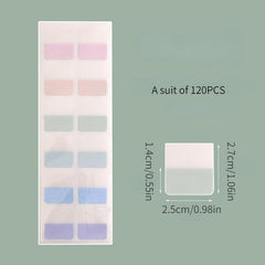 Morandi Index Stickers 10 Sheets Small Sticky Notes