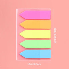 100 Sheets Waterproof Transparent Sticky Notes - Label School Office