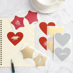 50 Pcs Golden Love Pentagram Scratch Card Wedding Message Card DIY Postcard
