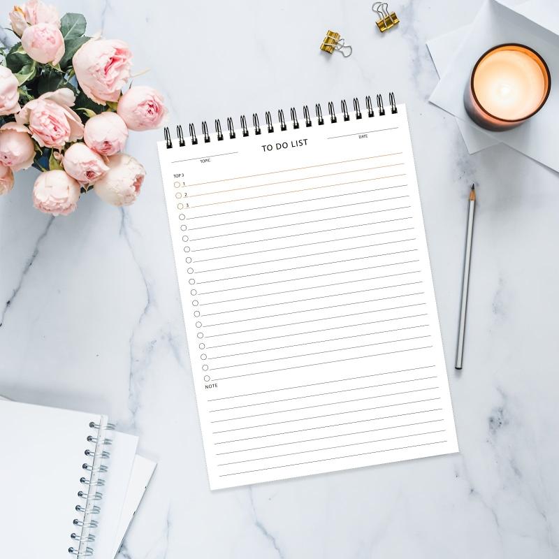 Daily Planner Notepad Undated To Boost Efficiency & Achieve Goals