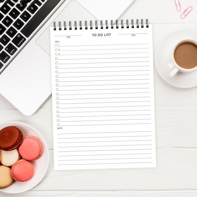 Daily Planner Notepad Undated To Boost Efficiency & Achieve Goals