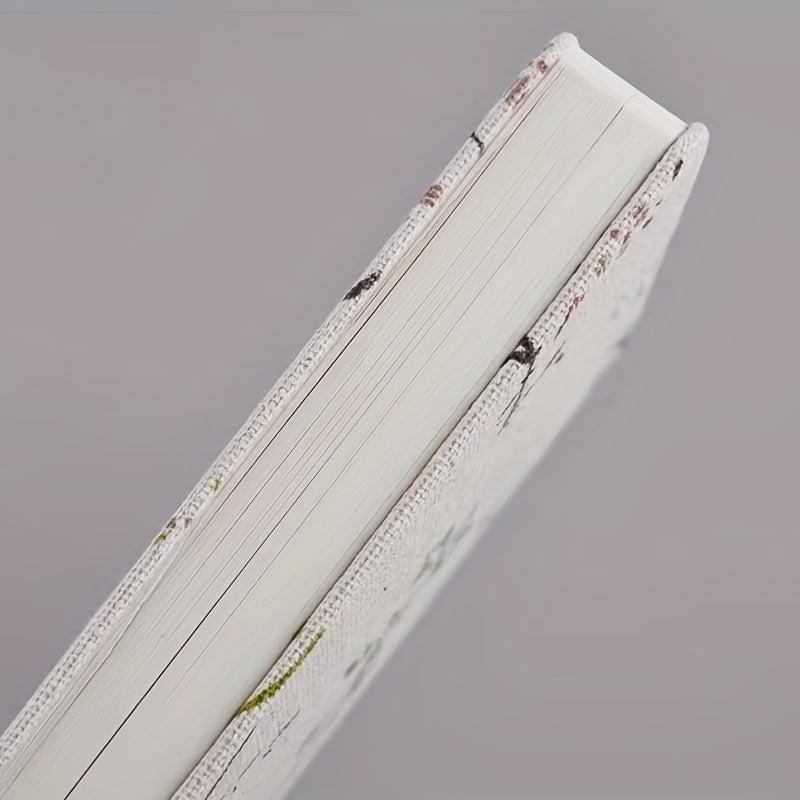 Creative Printed Linen Notebook Hard Cover Notepad Blank Horizontal Inside Pages