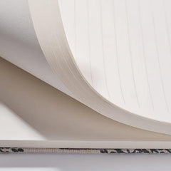 Creative Printed Linen Notebook Hard Cover Notepad Blank Horizontal Inside Pages