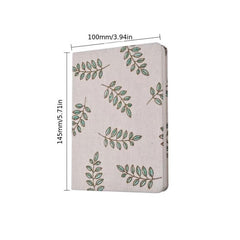 Creative Printed Linen Notebook Hard Cover Notepad Blank Horizontal Inside Pages