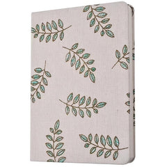 Creative Printed Linen Notebook Hard Cover Notepad Blank Horizontal Inside Pages