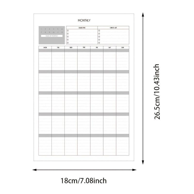Minimalist Self-disciplined Weekly Planner & Memo Pad
