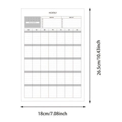 Minimalist Self-disciplined Weekly Planner & Memo Pad