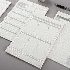 Minimalist Self-disciplined Weekly Planner & Memo Pad