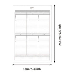 Minimalist Self-disciplined Weekly Planner & Memo Pad