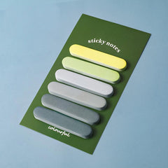 Morandi Gradient Sticky Notes Set - 6pcs