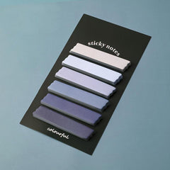 Morandi Gradient Sticky Notes Set - 6pcs