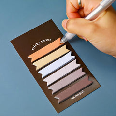 Morandi Gradient Sticky Notes Set - 6pcs
