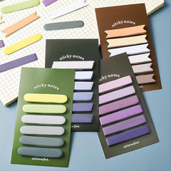 Morandi Gradient Sticky Notes Set - 6pcs