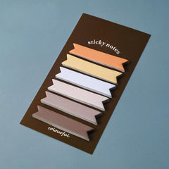 Morandi Gradient Sticky Notes Set - 6pcs
