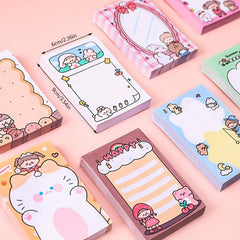 Girl Cartoon Sticky Notes Memo Paper Memo Book