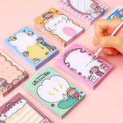 Girl Cartoon Sticky Notes Memo Paper Memo Book