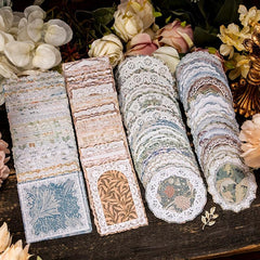 50Pcs Lace Paper for DIY Crafts Gift Packaging Scrapbook Supplies