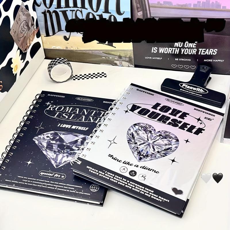 Rhinestone Series Notebook for Students with Coil Binding