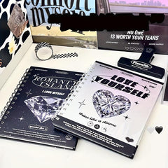 Rhinestone Series Notebook for Students with Coil Binding