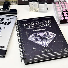 Rhinestone Series Notebook for Students with Coil Binding