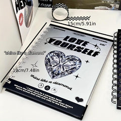Rhinestone Series Notebook for Students with Coil Binding