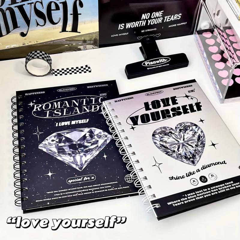 Rhinestone Series Notebook for Students with Coil Binding